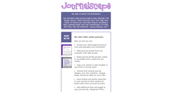 Desktop Screenshot of journalscape.com