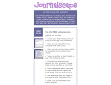 Tablet Screenshot of journalscape.com